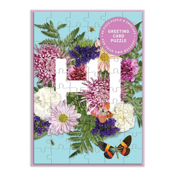 Say it with Flowers Greeting Card Puzzle
