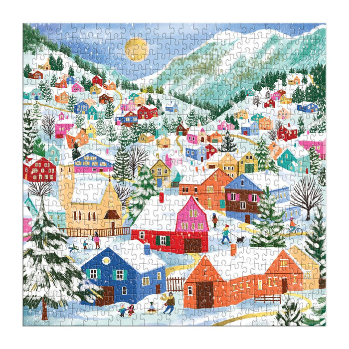 Swiss Alpine Village 500 Piece Foil Puzzle