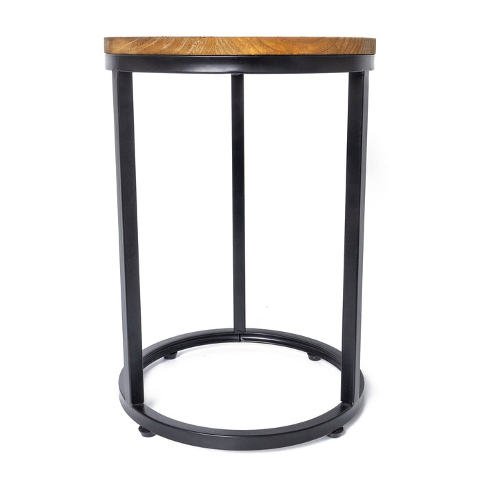 Wood & Metal Plant Stand