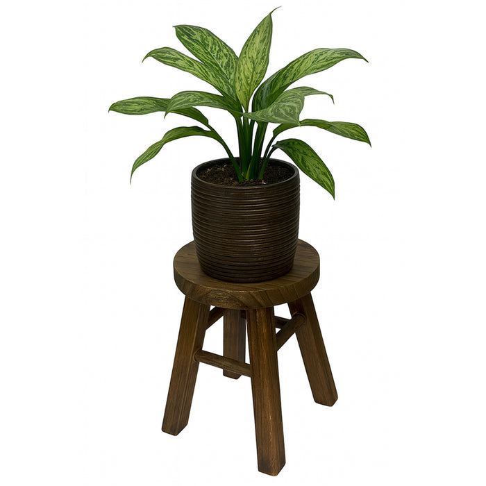 Wooden Round Plant Stand