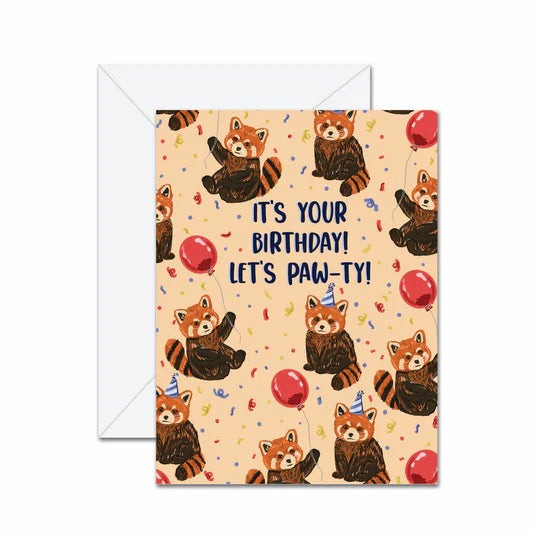 Birthday! Let's Paw-ty! Card