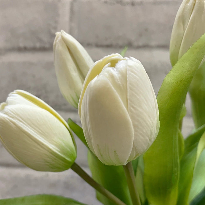 Faux Dynasty Tulip Bunch 12" 7 stems