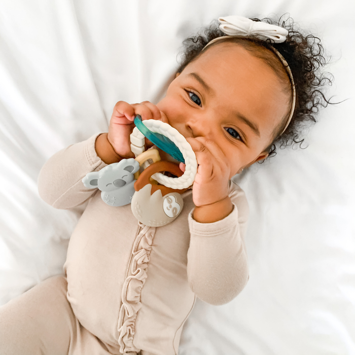 Tropical Itzy Keys Texture Ring With Teether + Rattle