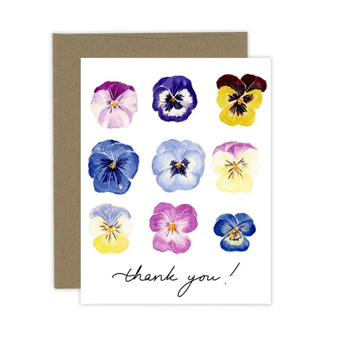 Thank you Pansies Card