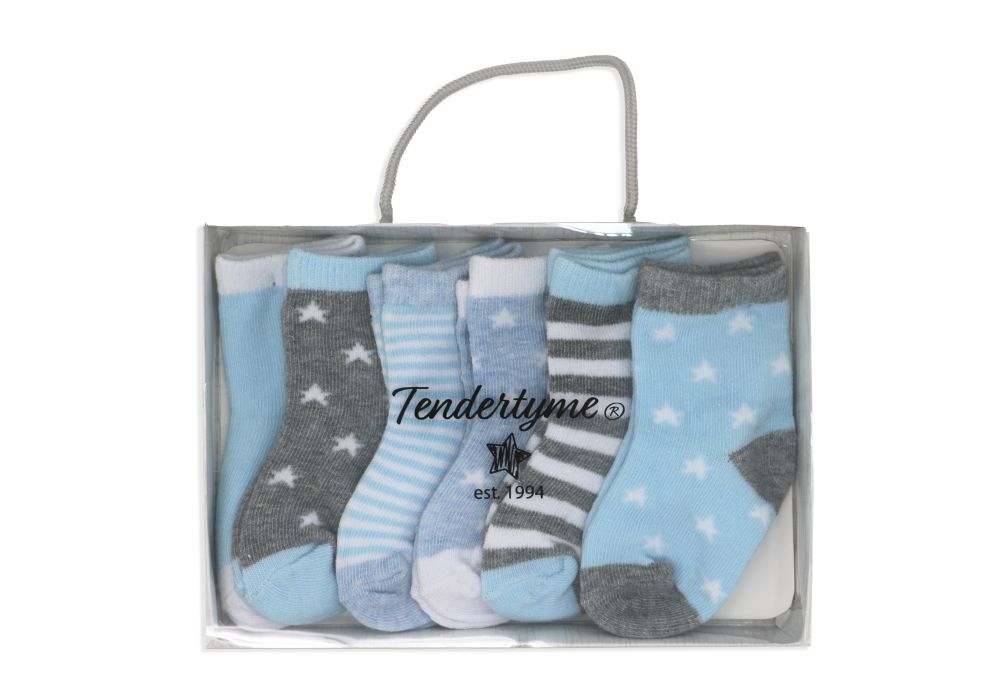 6 pack Star Socks