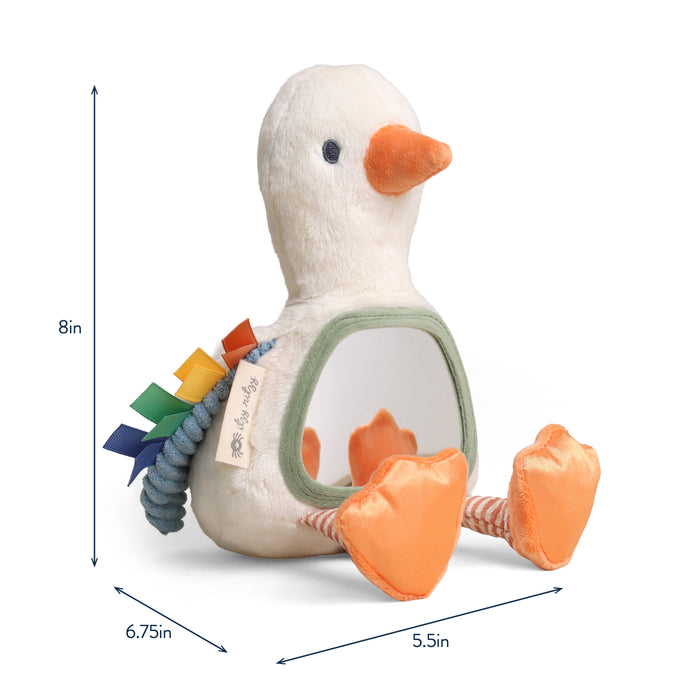 Itzy Bitzy Mirror™ Sensory Tummy Time Mirror - Goose
