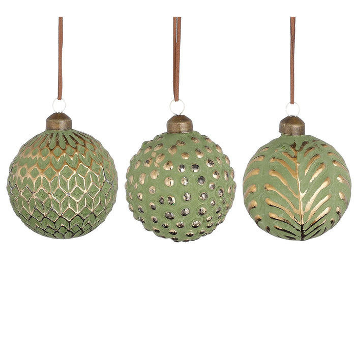 Green Glass Ornament