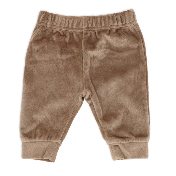 3 pc Plush Pant Set: Brown Bear