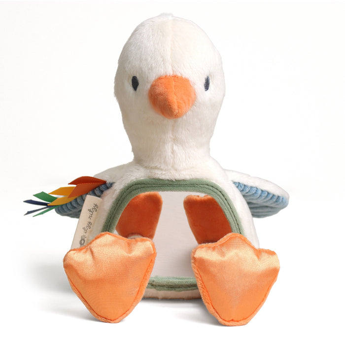 Itzy Bitzy Mirror™ Sensory Tummy Time Mirror - Goose