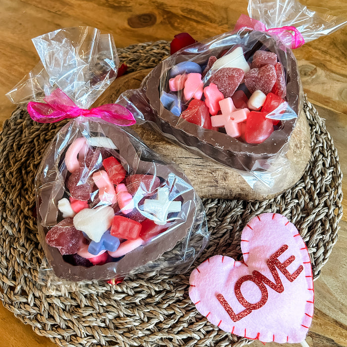Chocolate Heart Candy Dish