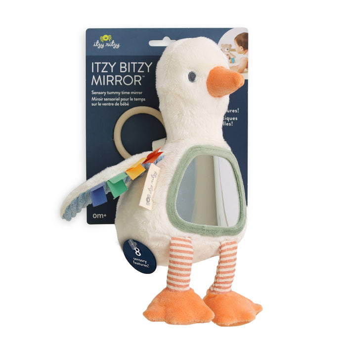 Itzy Bitzy Mirror™ Sensory Tummy Time Mirror - Goose
