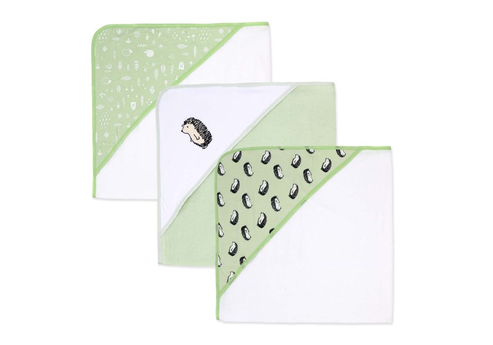 3 pack Hooded  Baby Towel Set