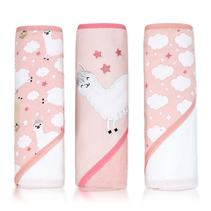 3 pack Hooded  Baby Towel Set