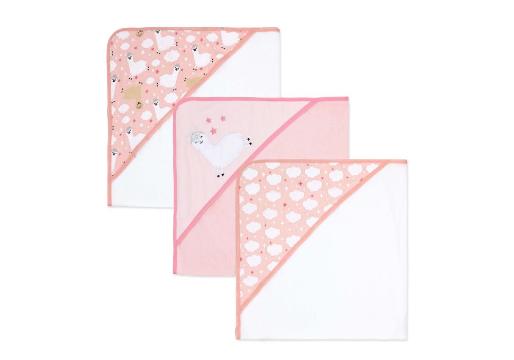 3 pack Hooded  Baby Towel Set