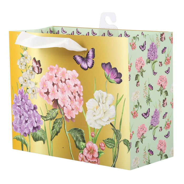 Gold Floral Gift Bag