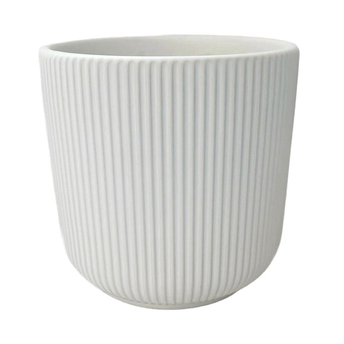 Grey Textured Ceramic Planter