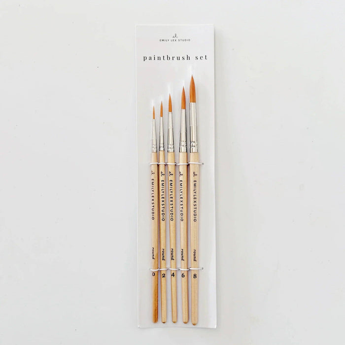 Watercolor Paintbrush set of Five