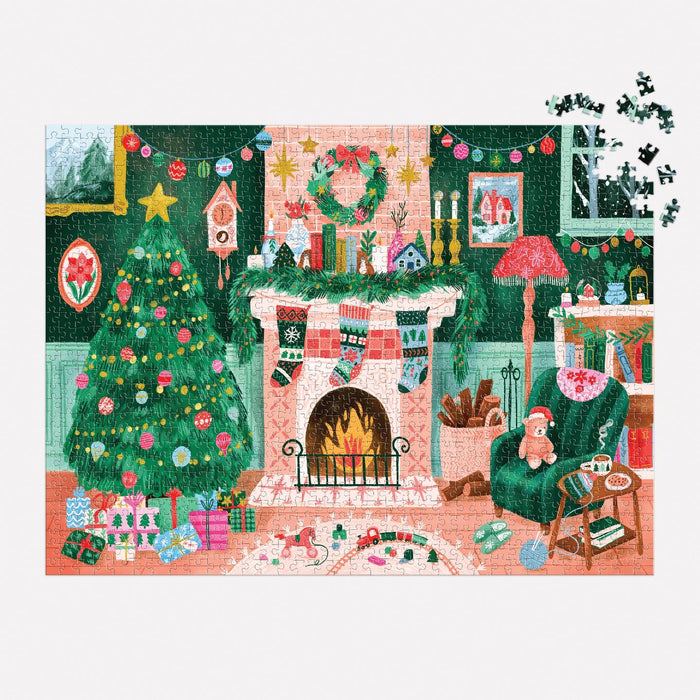 Cozy by the Fireplace 1000 Piece Puzzle