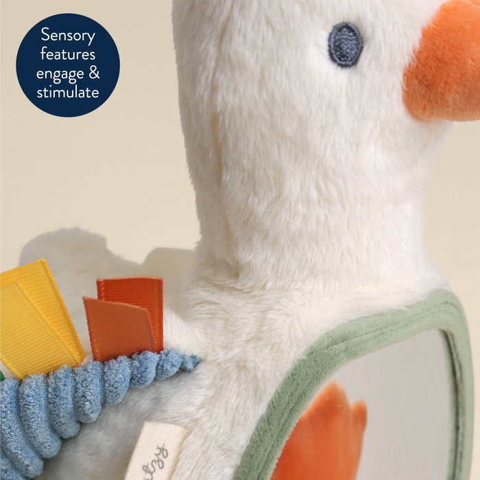Itzy Bitzy Mirror™ Sensory Tummy Time Mirror - Goose