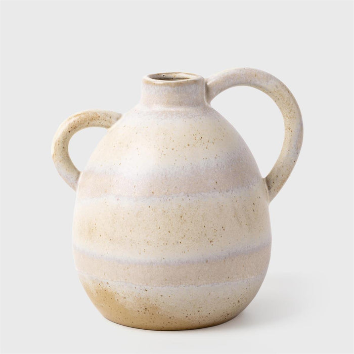 Reactive Glaze Handled Vase