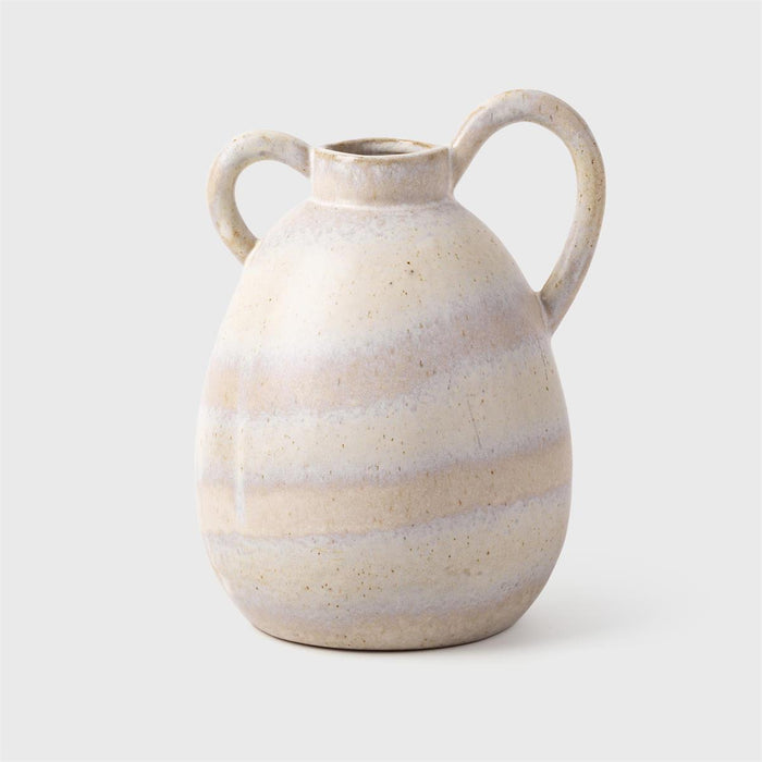 Reactive Glaze Handled Vase