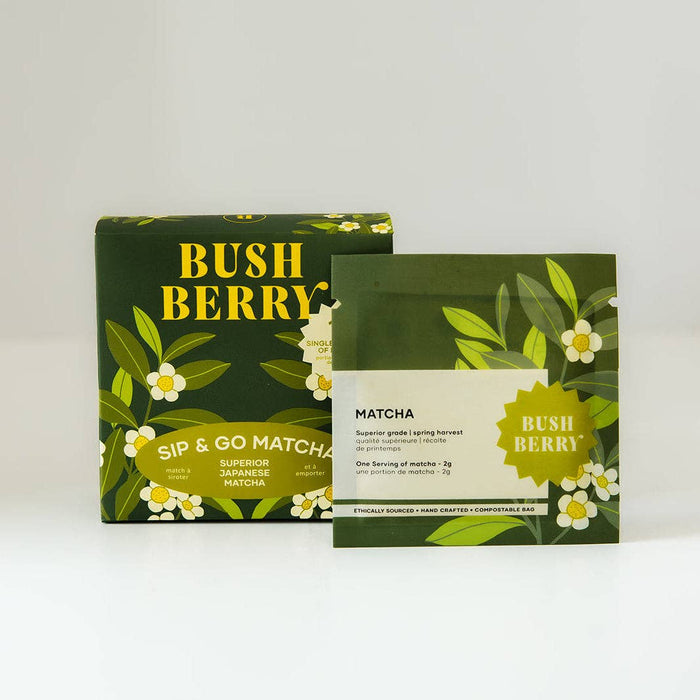 Organic Sip & Go Matcha - 15 Single Serving pouches