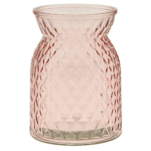 Embossed Blush Vase