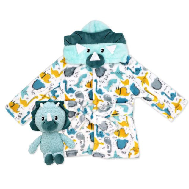 Plush Hooded Bathrobe with Toy