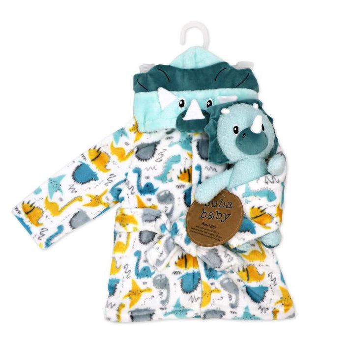 Plush Hooded Bathrobe with Toy