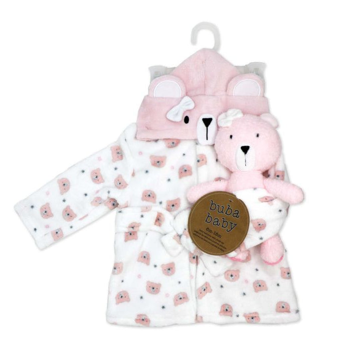 Plush Hooded Bathrobe with Toy