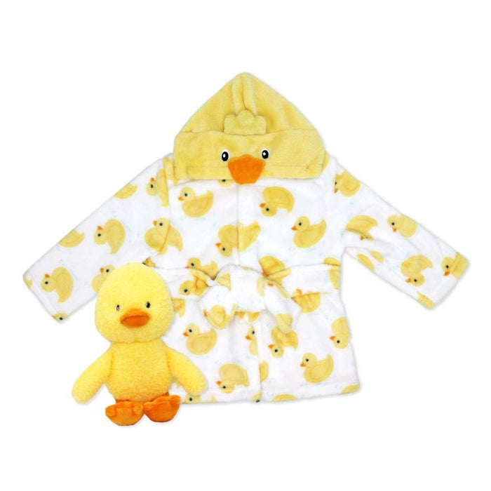 Plush Hooded Bathrobe with Toy