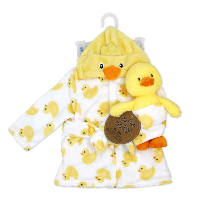Plush Hooded Bathrobe with Toy