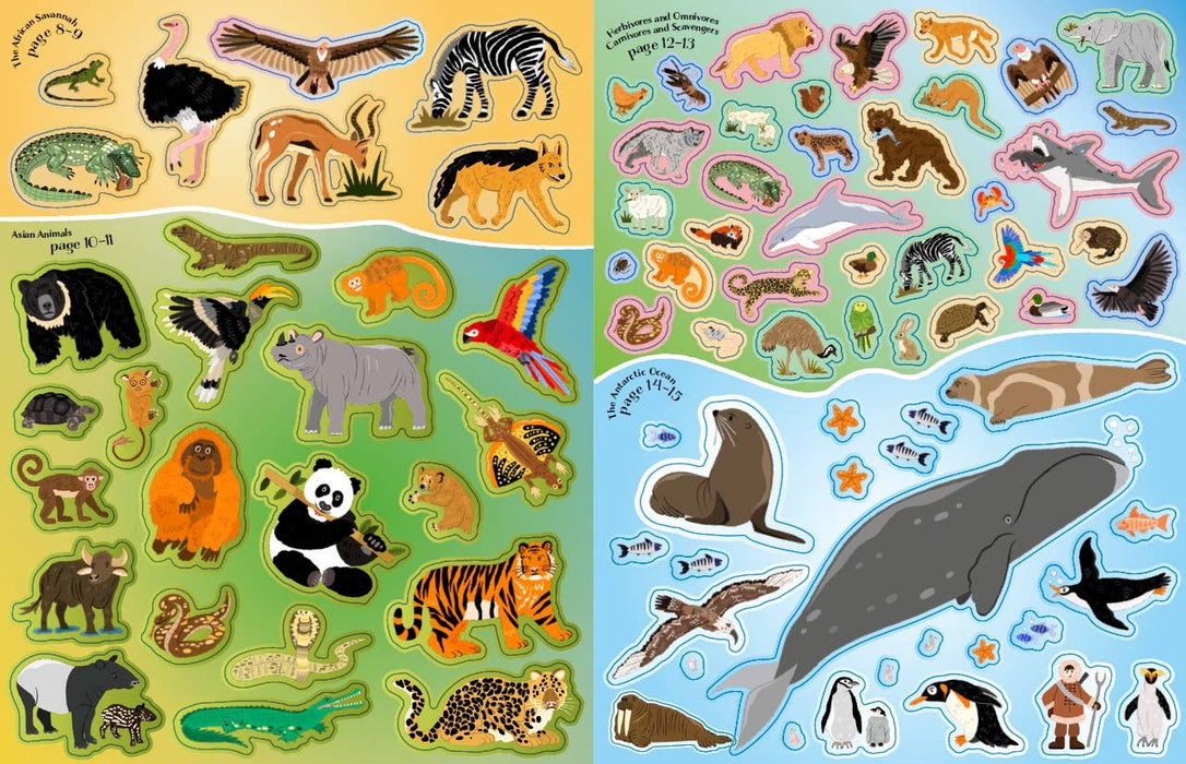 Deluxe Sticker Book: The World of Animals