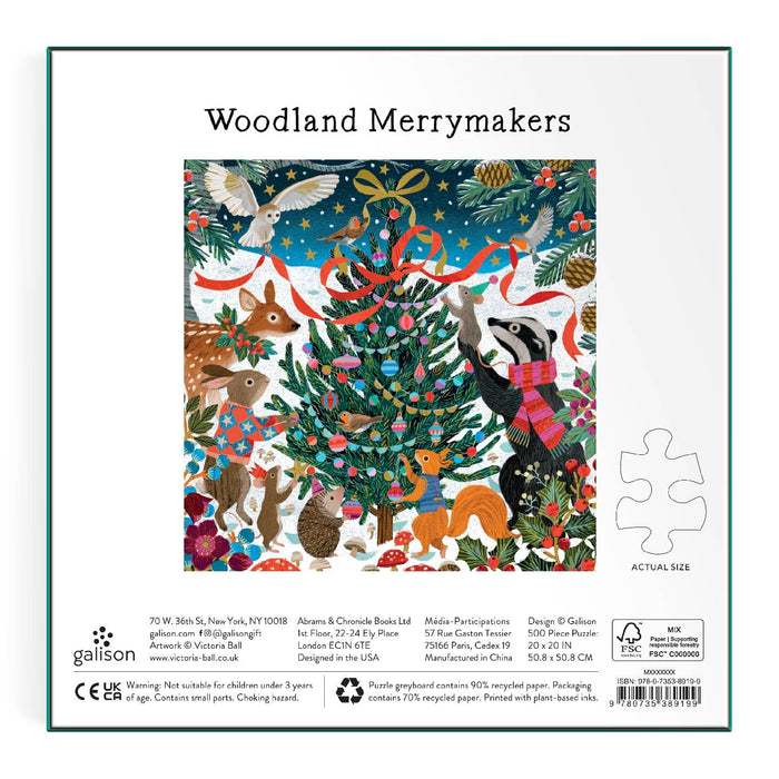 Victoria Ball Woodland Merrymakers 500 Piece Foil Puzzle