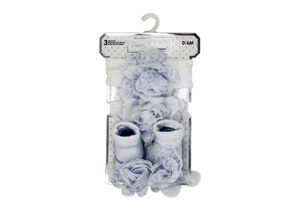 3 pc Chiffon Headband Set