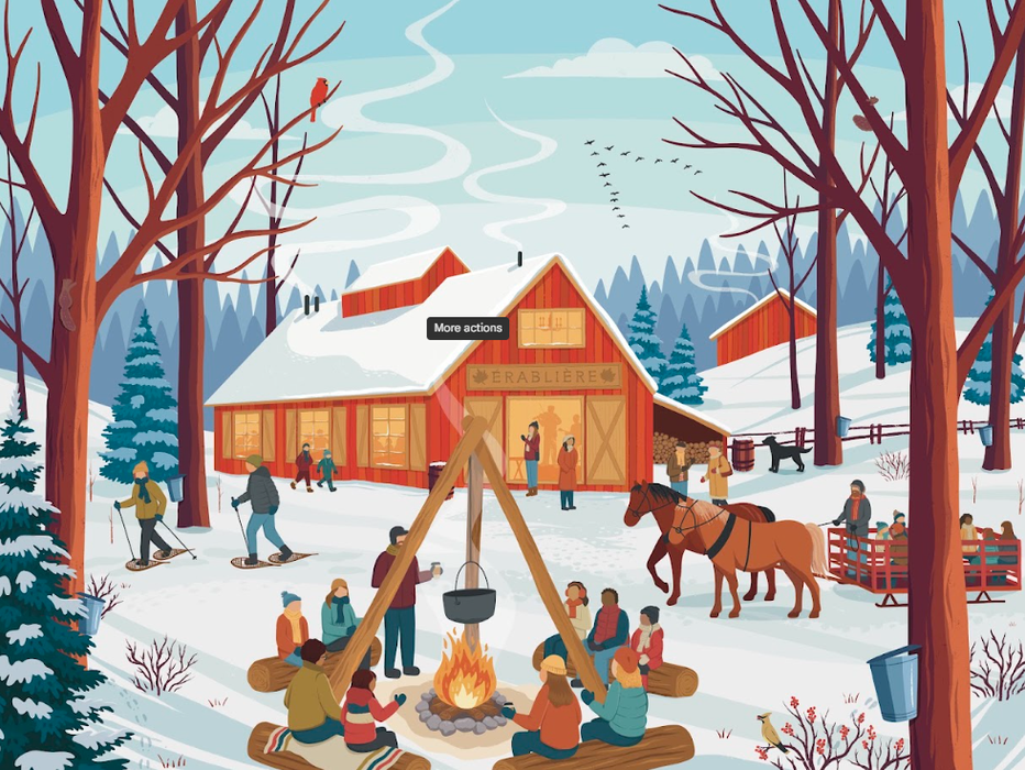 Villager Puzzle Cabane à sucre 1000 pc