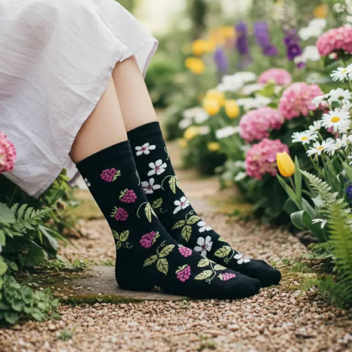 Women's Socks Raspberry Bloom