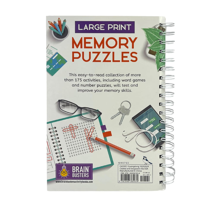Large Print Memory Puzzle Book