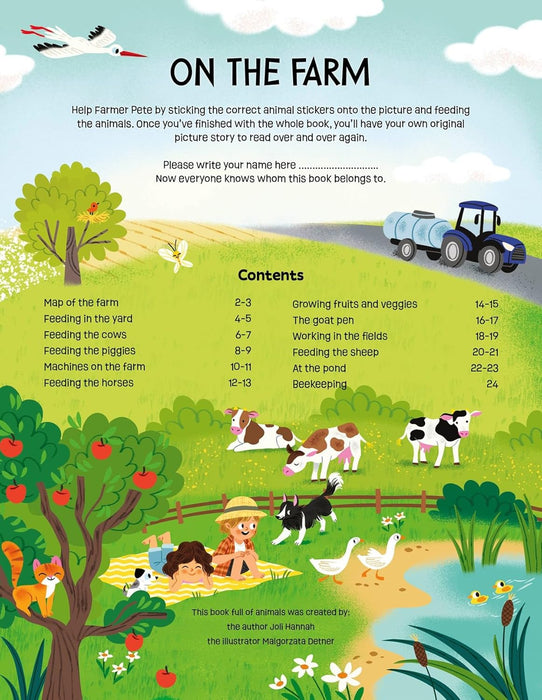 Deluxe Sticker Book on the Farm