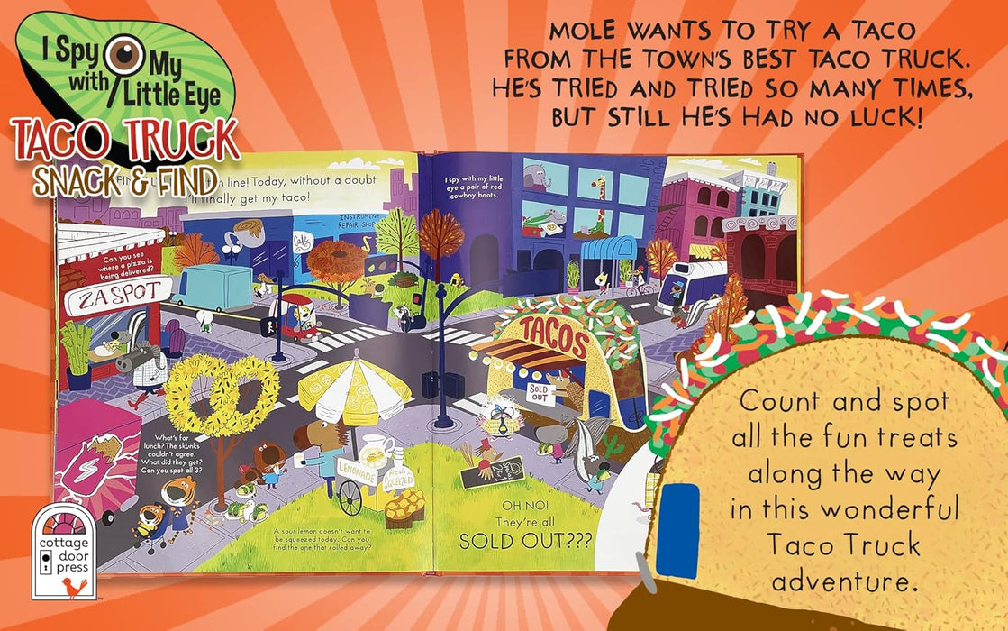 Taco Truck Snack & Find I Spy Book