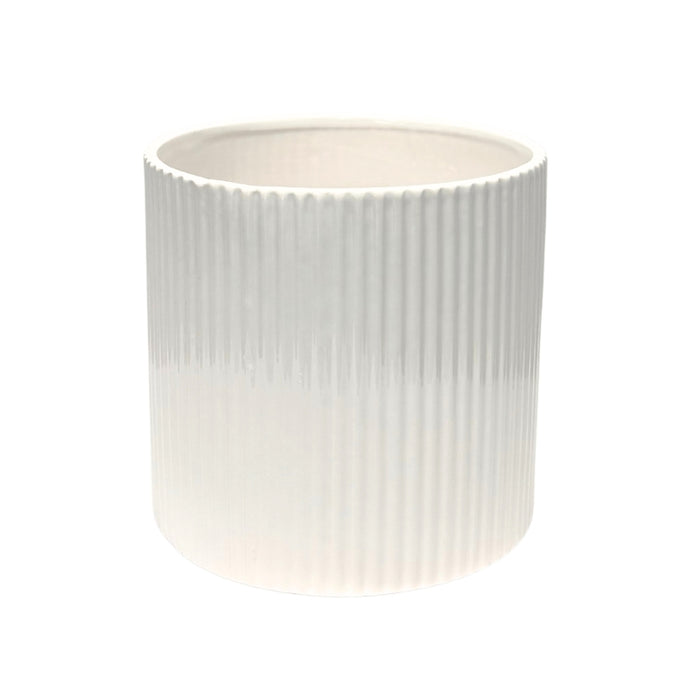 Ceramic Striped Glazed Pot