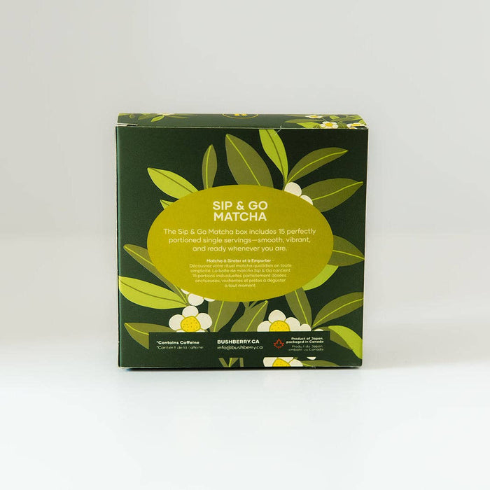 Organic Sip & Go Matcha - 15 Single Serving pouches