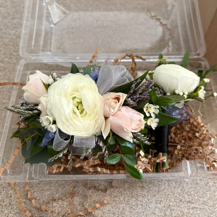Ranunculus & Spray Rose Corsage