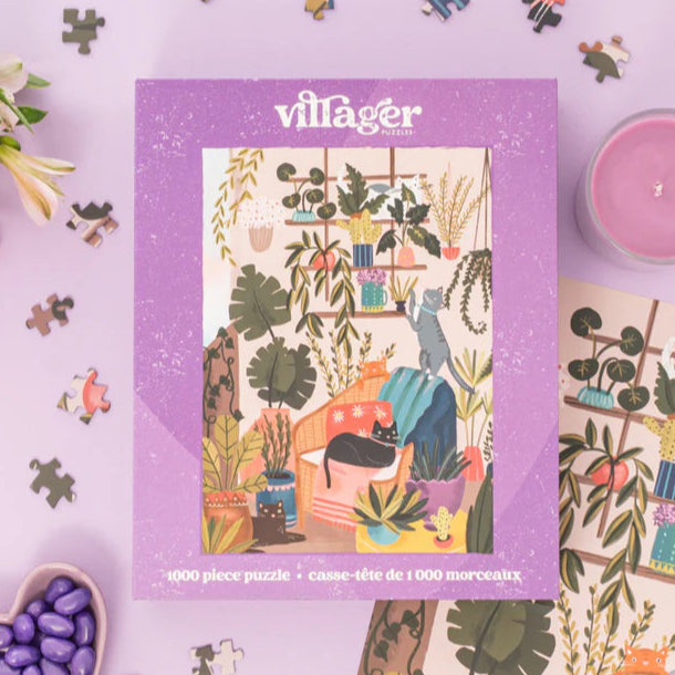 Villager Puzzles Balcony Cats