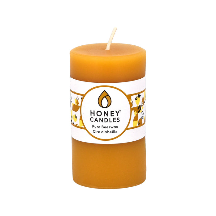 3.25" Small Pillar Beeswax Candle