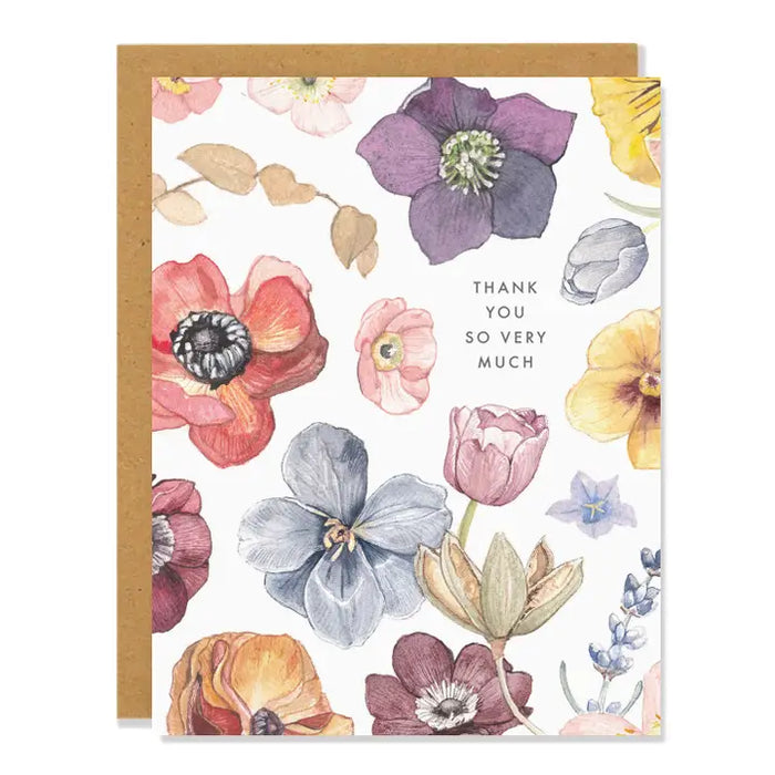 Botanical Thank you Card