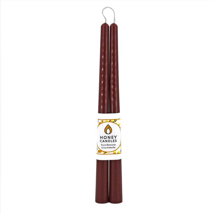 Beeswax Taper Candle Pair 12"