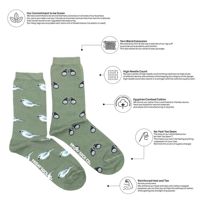 Women's Socks Bird Watching