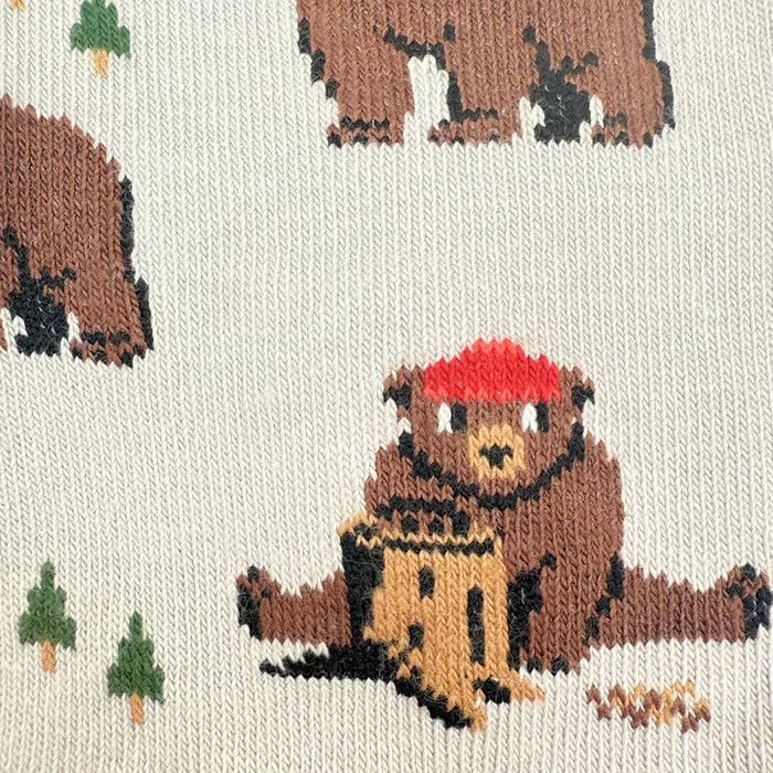 Women's Socks Bear in Hat