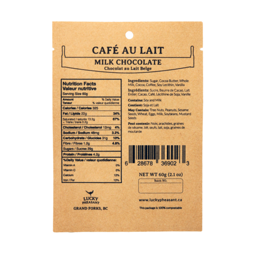 Cafe Au Lait Milk Chocolate LP